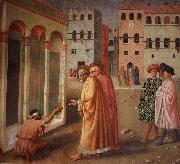 MASOLINO da Panicale Healing of the Cripple and Raising of Tabatha Sweden oil painting artist